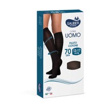 Sauber Linea Uomo Cotone Calza 70 Den Nero Taglia L/XL-2