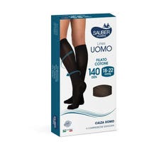Sauber Linea Uomo Cotone Calza 140 Den Blu Taglia S/M-3