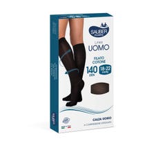 Sauber Linea Uomo Cotone Collant a Compressione 140 Den Nero Taglia S/M-3