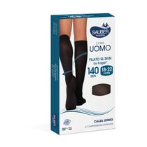 Sauber Linea Uomo Q-Skin Collant a Compressione 140 Den Blu Taglia L/XL-2
