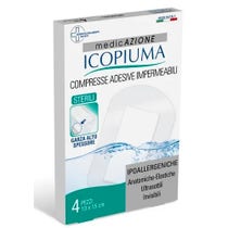 Icopiuma Medicata Garza Compressa Postoperatoria 10x15cm 4 Pezzi-2