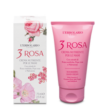 L'Erbolario 3 Rosa Crema Nutriente Idratante Mani Protezione Arrossamenti E Aridità 75ml-2