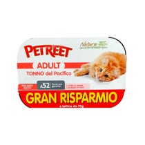 Petreet Tonno Del Pacifico Con Granchio Cibo Umido Gatto Adulto 6x70g-1