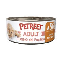 Petreet Adult Tonno Del Pacifico Con Carote Per Gatti Lattina 70g-1