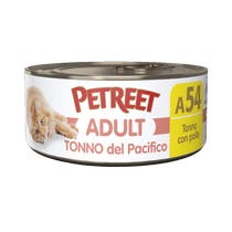 Petreet Adult Tonno Del Pacifico Con Pollo Per Gatti Lattina 70g-1