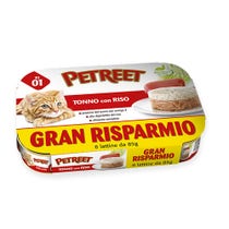 Petreet Tonno Riso Cibo Umido Per Gatti Adulti 6x85g-1