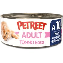 Petreet Tonno Rosa Con Pesce Dell'Oceano Cibo Umido Per Gatti Adulti Lattina 70g-1