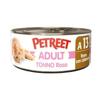 Petreet Adult Tonno Rosa Con Calamari Per Gatti Lattina 70g-1