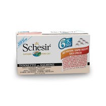 Schesir Tonnetto Con Salmone Cibo Umido Gatti Adulti Multipack 6x50g-2
