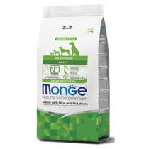 Monge Coniglio Riso E Patate Cibo Secco Per Cani Adulti Sacco 12 Kg-1
