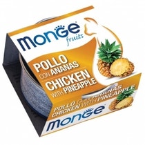 Monge Fruits Pollo Con Ananas Cibo Umido Per Gatti Adulti 80g-1