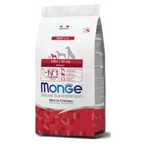 Monge Ricco di Pollo Cibo Secco Per Cani Adulti Taglia Piccola Sacco 7,5 Kg-1