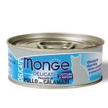 Monge Delicate Pezzetti Di Pollo Con Calamari Cibo Umido Per Gatti Adulti 80g-2