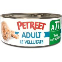 Petreet Vellutate Tonno Con Fagiolini Cibo Umido Gatto Adulto Barattolo 70g-1