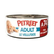 Petreet Adult Le Vellutate Pollo Con Peperoni Per Gatti Lattina 70g-2