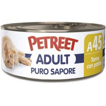 Petreet Puro Sapore Tonno Con Patate Cibo Umido Per Gatti Adulti Lattina 70g-2
