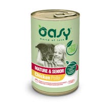 Oasy Wet Dog Lifestage Patè Cibo Umido Cani Mature/Senior Lattina 400g