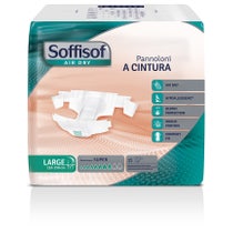 Soffisof Air Dry Pannoloni a Cintura Super Taglia Large 15 Pezzi-1