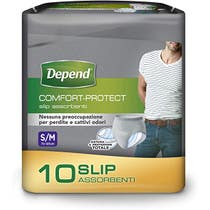 Depend Comfort-Protect Slip Assorbenti Uomo Taglia S/M 10 Pezzi-1