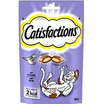 Catisfactions Snack All'Anatra Per Gatti Bustina 60g-1