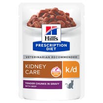 Hill's Prescription Diet K/D Kidney Care Bocconcini Manzo Per Gatti Bustina 85g-2