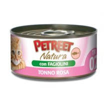 Petreet Tonno Rosa Con Fagiolini Cibo Umido Per Gatto Adulto Barattolo 140g-3