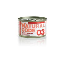 Natural Code 03 Pollo e Verdure Gatti Adulti Lattina 85g-1