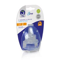 J Bimbi Bfree Tettarelle In Silicone Per Biberon Flusso Medio 3 Mesi+-1