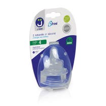 J Bimbi Bfree Tettarelle In Silicone Per Biberon Liquidi Densi Taglia Y 6 Mesi+-1