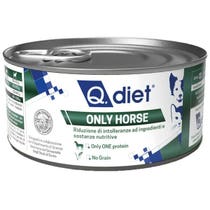 Q.Vet Q Diet Only Horse Cibo Umido Con Cavallo Per Cani/Gatti Adulti Vaschetta 150g-1
