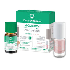 Dermovitamina Micoblock Soluzione Ungueale 7ml+Smalto Idratante Traspirante 5ml-5