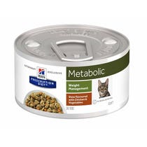 Hill's Prescription Diet Metabolic Cibo Umido Con Pollo Gatti Adulti Lattina 82g-2