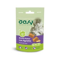 Oasy Snack Per Gatti Biscotti Ripieni con Agnello 60g