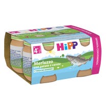 Hipp Omogeneizzato Merluzzo Carote E Patate 4x80g - 1