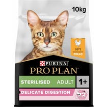 Purina Pro Plan Delicate Digestion Crocchette Per Gatti Adulti Sterilizzati Con Pollo Sacco 10kg
