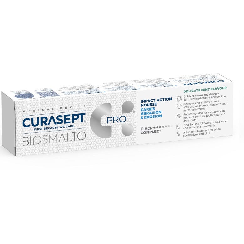 Curasept Biosmalto Carie Mousse Menta 50ml-2