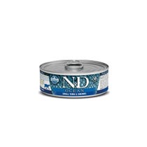 Farmina N&D Tonno Ocean E Gamberetto Gatti Adulti Umido Lattina 70gr-1