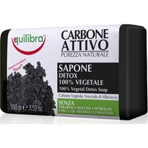 Equilibra Carbone Attivo Sapone 100% Vegetale Viso E Corpo 100g-2