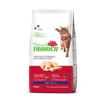 Natural Trainer Crocchette Pollo Fresco Per Gatti Adulti Sacco 1,5kg-1