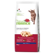 Natural Trainer Crocchette Pollo Fresco Per Gatti Adulti Sacco 10kg