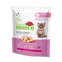 Natural Trainer Kitten Crocchette Con Pollo Per Gatti Cuccioli Sacco 300g