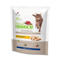 Natural Trainer Hairball Crocchette Con Pollo Per Gatti Adulti Sacco 300g