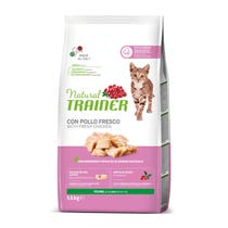 Natural Trainer Cibo Secco Per Gatti Giovani 7/12Mesi Sacco 1,5kg