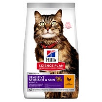 Hill's Science Plan Adult Sensitive Stomach E Skin Crocchette Pollo Per Gatti Sacco 300g-1