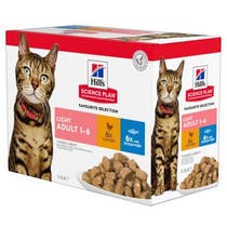 Hill's Science Plan Multipack Umido Gatto Adult Light 12x85g-1