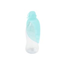 United Pets Leaf Dispenser Acqua Da Viaggio Silicone Colore Verde Acqua Per Cani-1