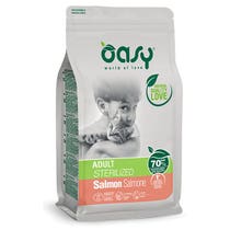 Oasy Lifestage Adult Sterilized Salmone Cibo Secco Per Gatti 300g