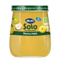Hero Solo Omogeneizzato Pera/Mela 100% Bio 120g 4Mesi+-1