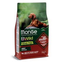 Monge Grain Free All Breeds Adult Cibo Secco Agnello Con Patate E Piselli Per Gatti Adulti Sacco 2,5kg-1