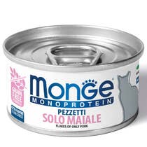 Monge Monoprotein Pezzetti Solo Maiale Cibo Umido Per Gatti Adulti 90g-2